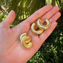 Dupla de Brincos Argola M e G