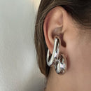 Kit Brinco Argola Esfera + Piercing Fake (escolha o banho)