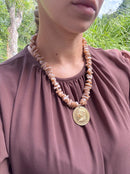 Colar Boho Moeda escolha sua cor preferida
