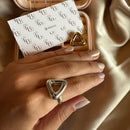 Anel Triângulo (escolha o banho)