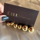 Trio de Brincos em esferas dois banhos disponível