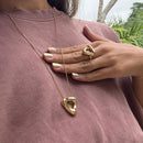 Colar  Longo Triângulo (escolha o banho)