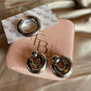 Kit Brinco Argola Esfera + Piercing Fake (escolha o banho)