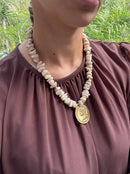 Colar Boho Moeda escolha sua cor preferida